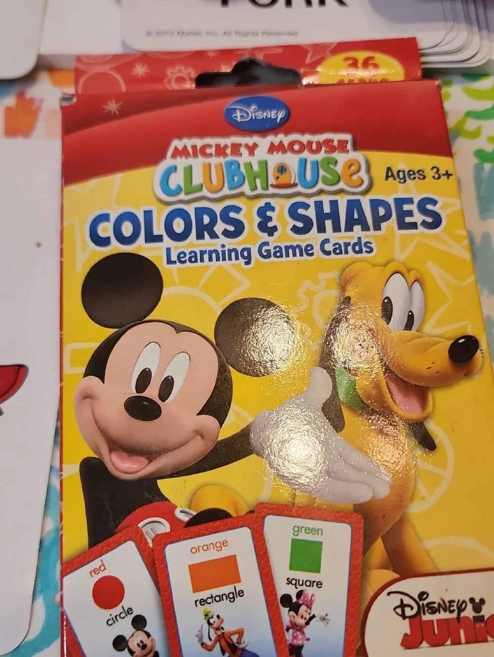 Kids Learning Puzzles Multi-Color Educational Flash Set Word Cards, Back N Front